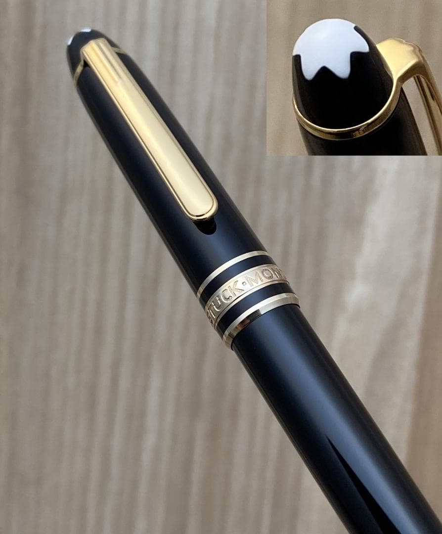 美品 モンブラン 116 モーツァルト ゴールドｘ黒 ボールペン 純正リフィル