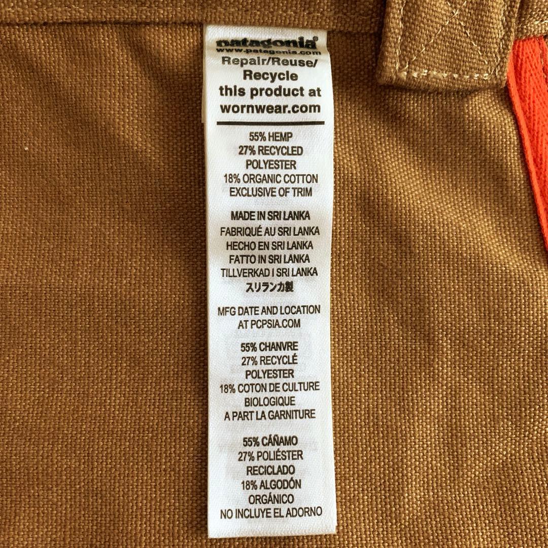 レア　タグ付新品　patagonia オールシーズンヘンプキャンバスエプロン