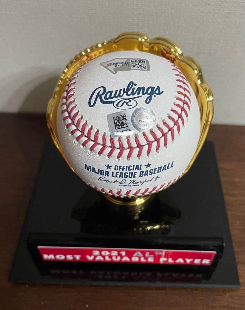 【S】大谷翔平 直筆サインボール MLB公式&Fanaticsホログラム