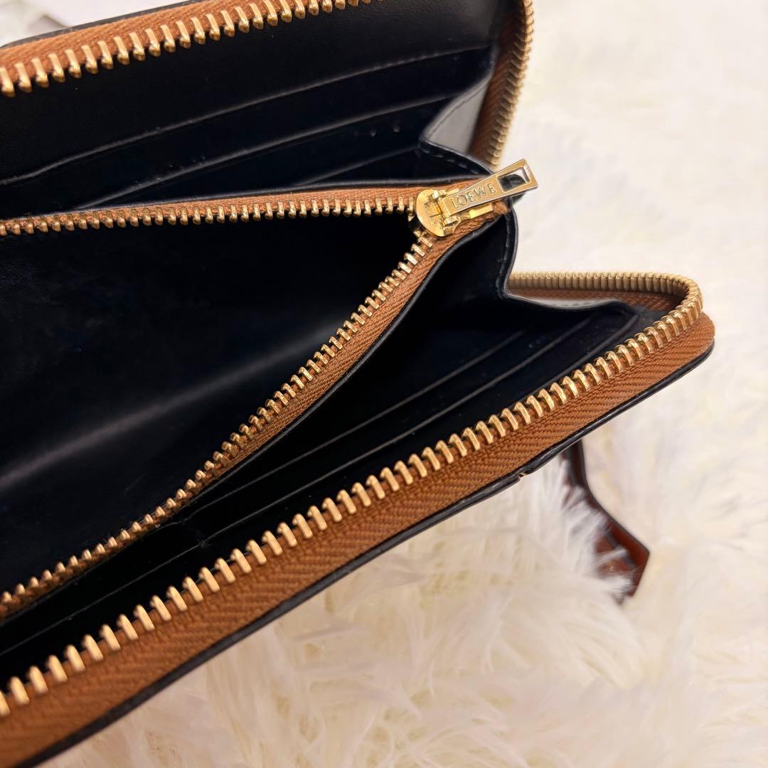 LOEWE ロエベ　 パズル レース ジップ アラウンド　ステッチ　長財布