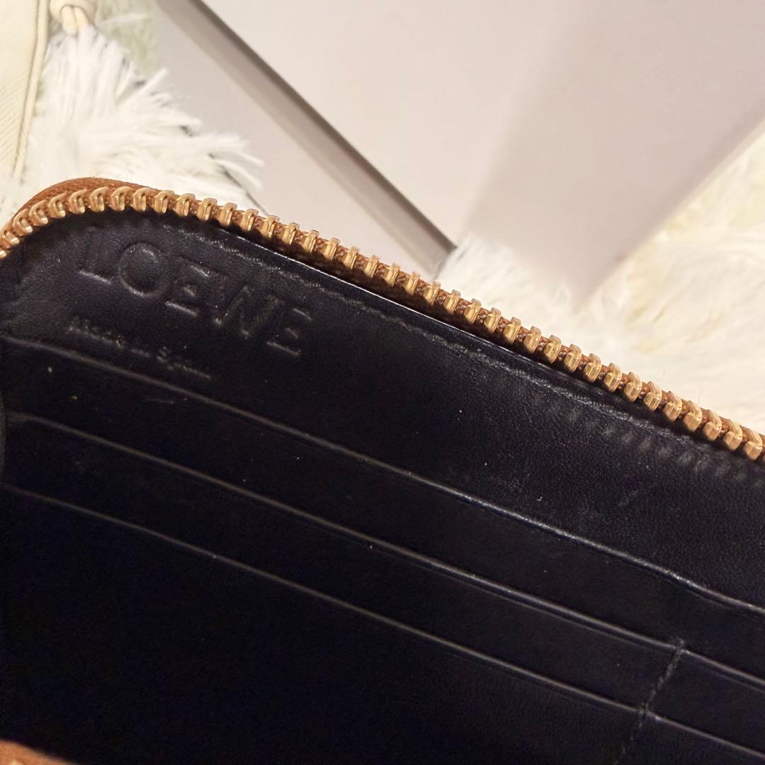 LOEWE ロエベ　 パズル レース ジップ アラウンド　ステッチ　長財布