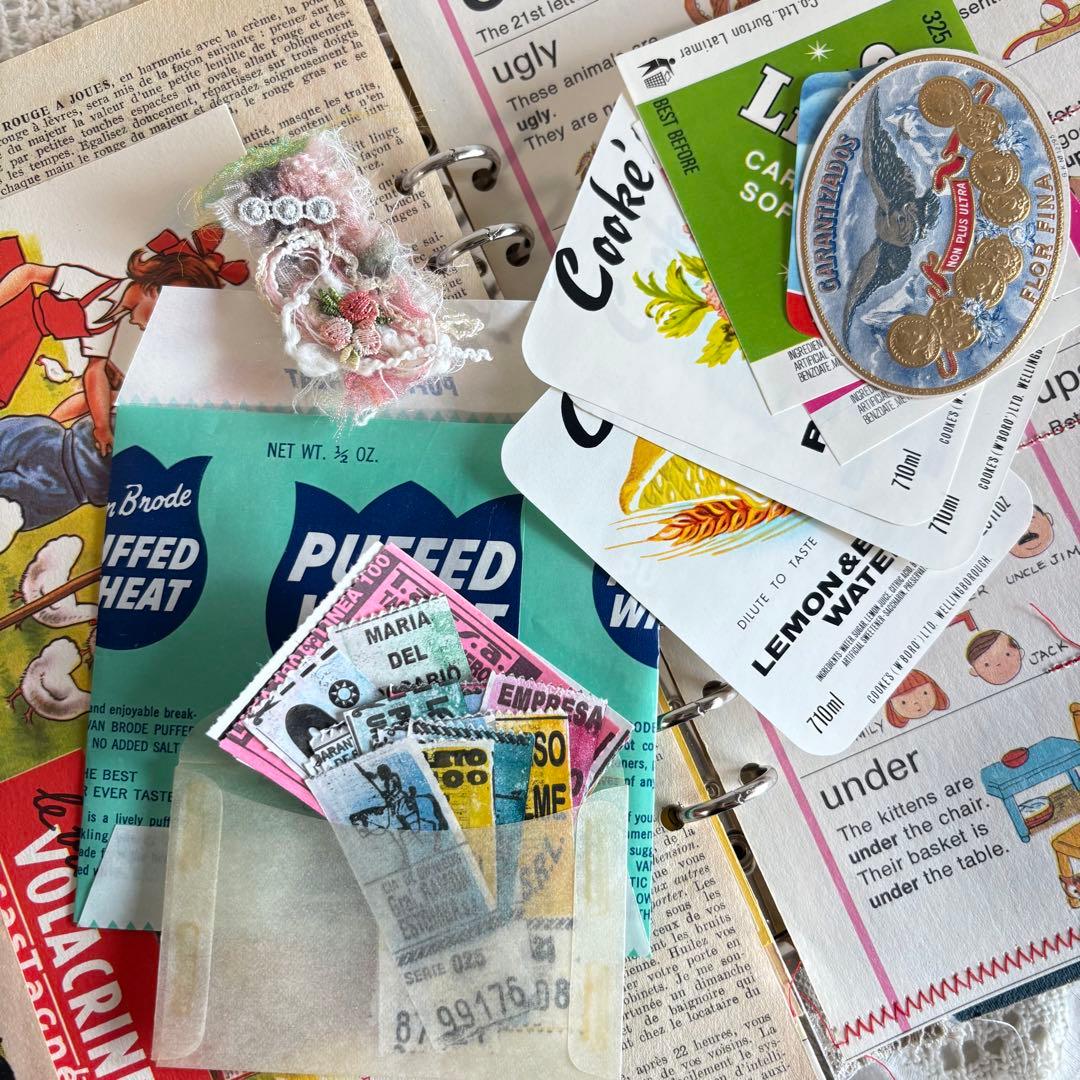 ꕤほぼA4版6穴ꕤ 自分好みにカスタマイズするジャンクジャーナル