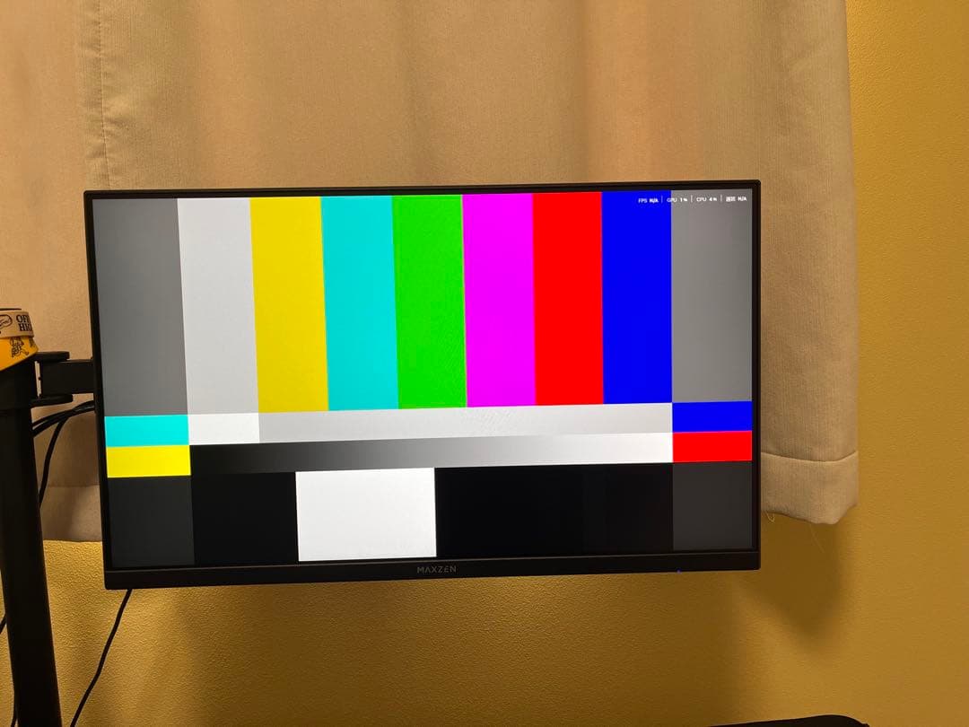 MAXZEN ゲーミングモニター 23.8インチ 144Hz FHD 動作確認済