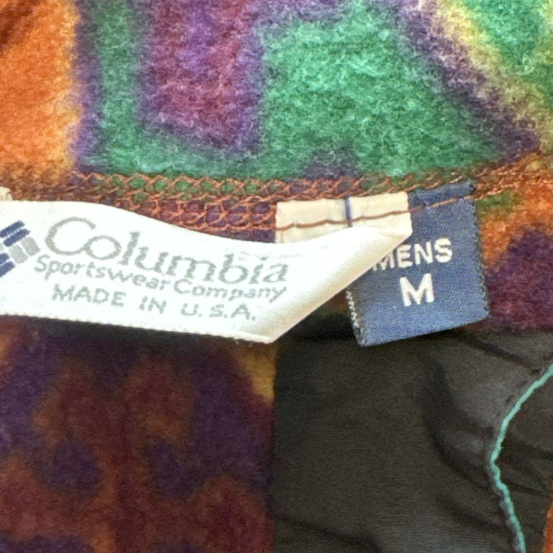 W33 Columbia コロンビア USA製 90s フリース プルオーバー