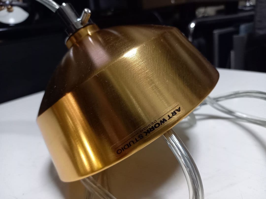 アート　ワーク　スタジオ　ゴールド　ドレープ　チェーン　シャンデリア　ランプ