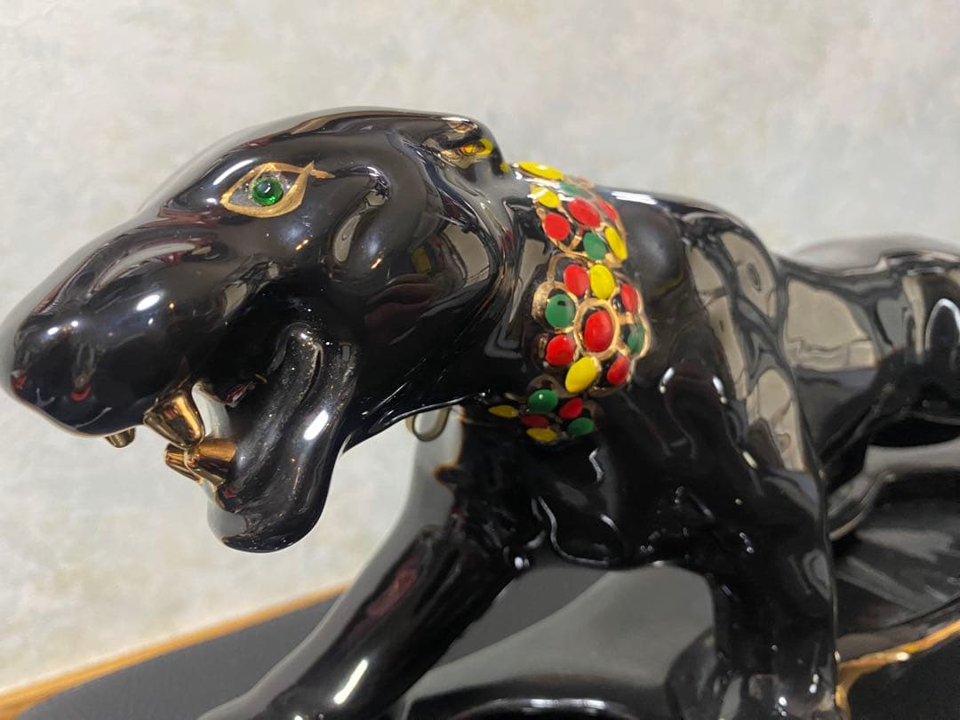 【50s〜60s ヴィンテージ】ブラックパンサー 黒豹 オブジェ