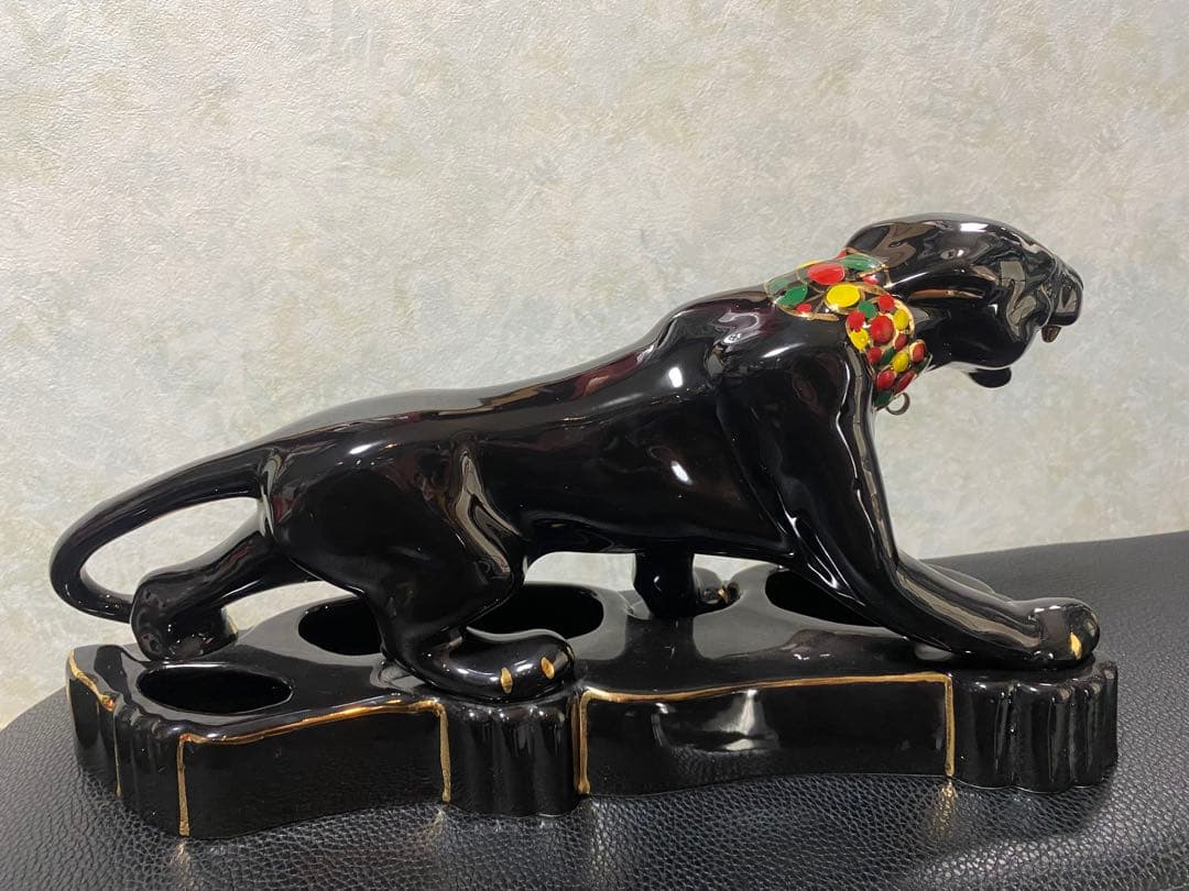 【50s〜60s ヴィンテージ】ブラックパンサー 黒豹 オブジェ
