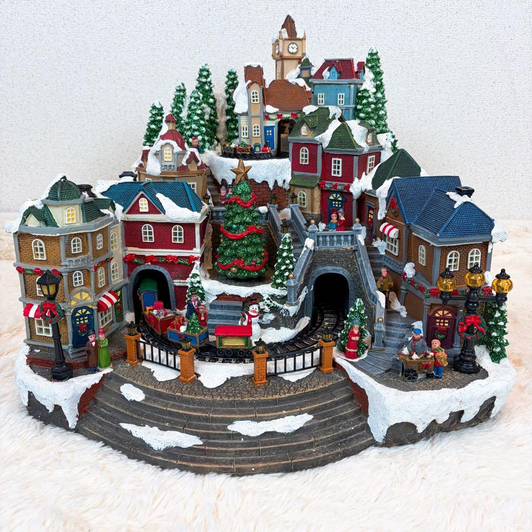 極美品 希少 コストコ クリスマス ビレッジ Animated Village
