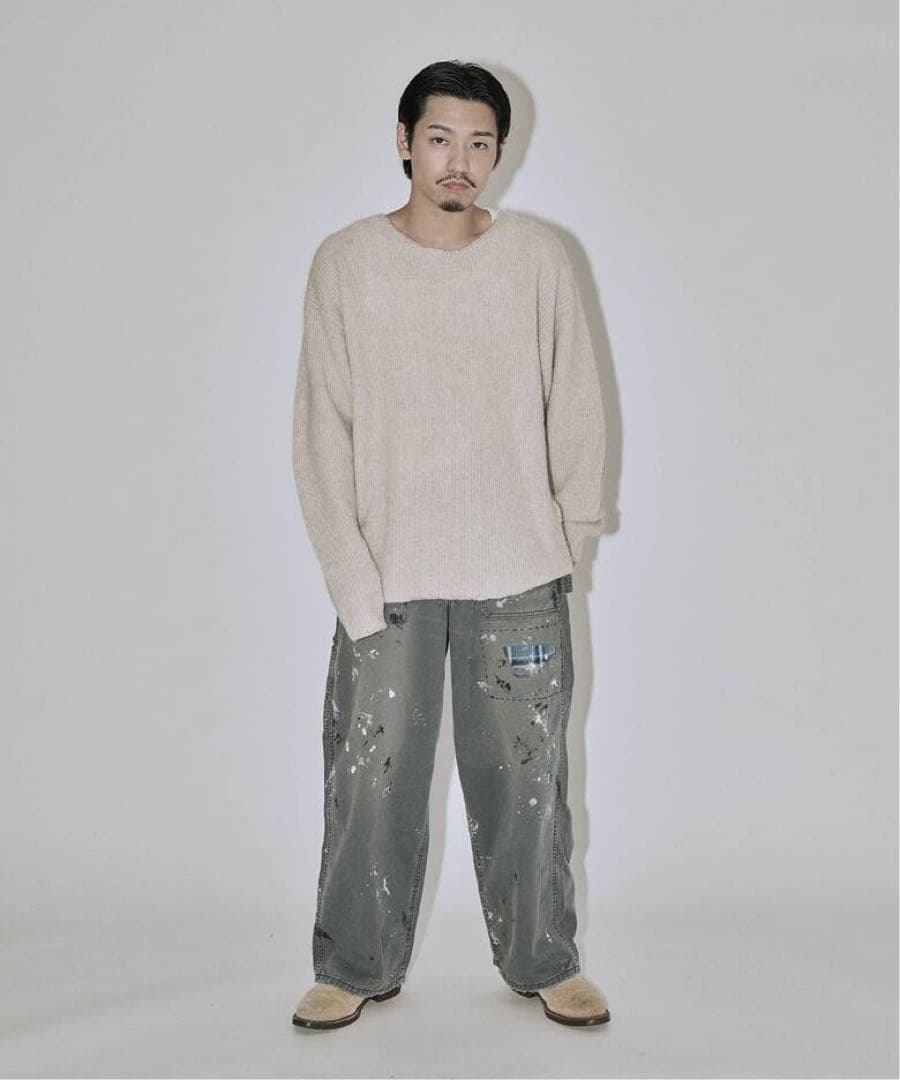 ジャーナルスタンダード　ブランケットスティッチリブニット Mサイズ