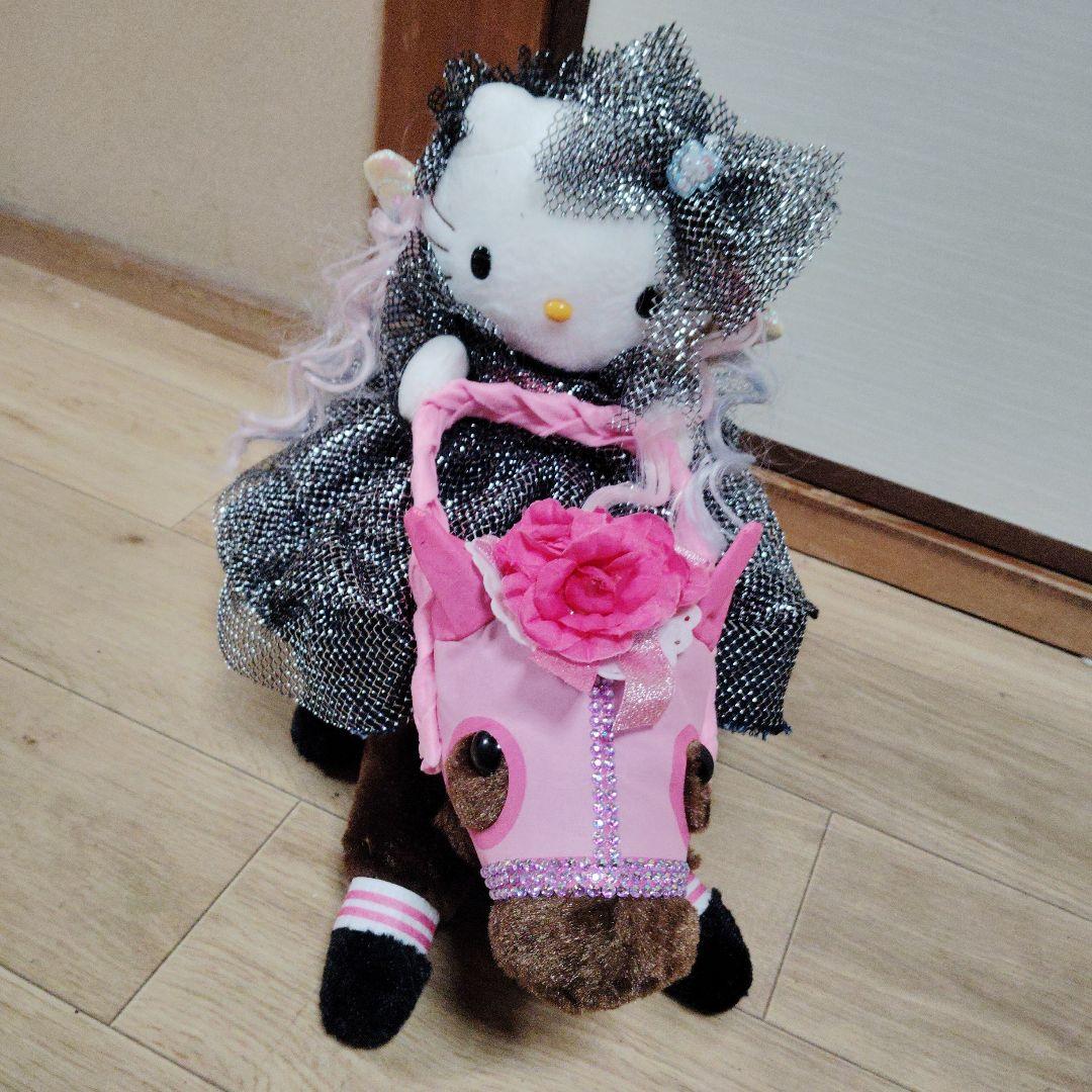 hello Kitty ハローキティ ぬいぐるみ 黒ドレスsanrio ntt