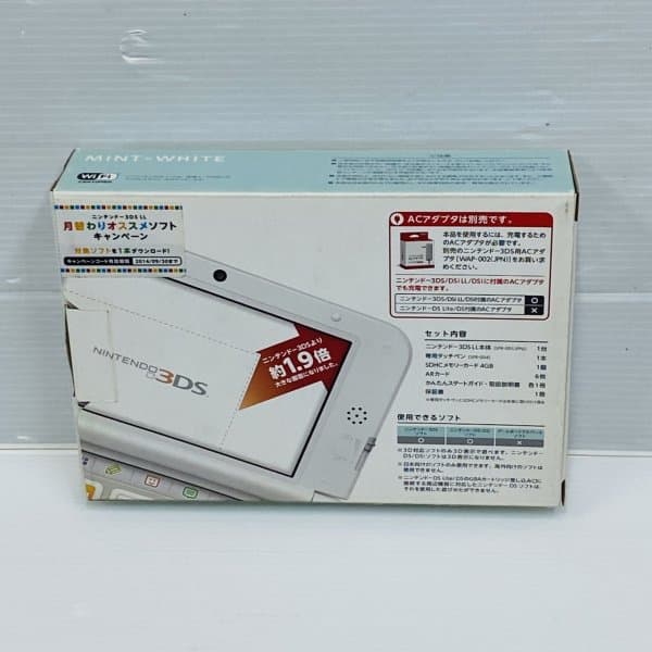 ★未使用品★極美品ニンテンドー3DS LL　ミント×ホワイト生産終了 訳
