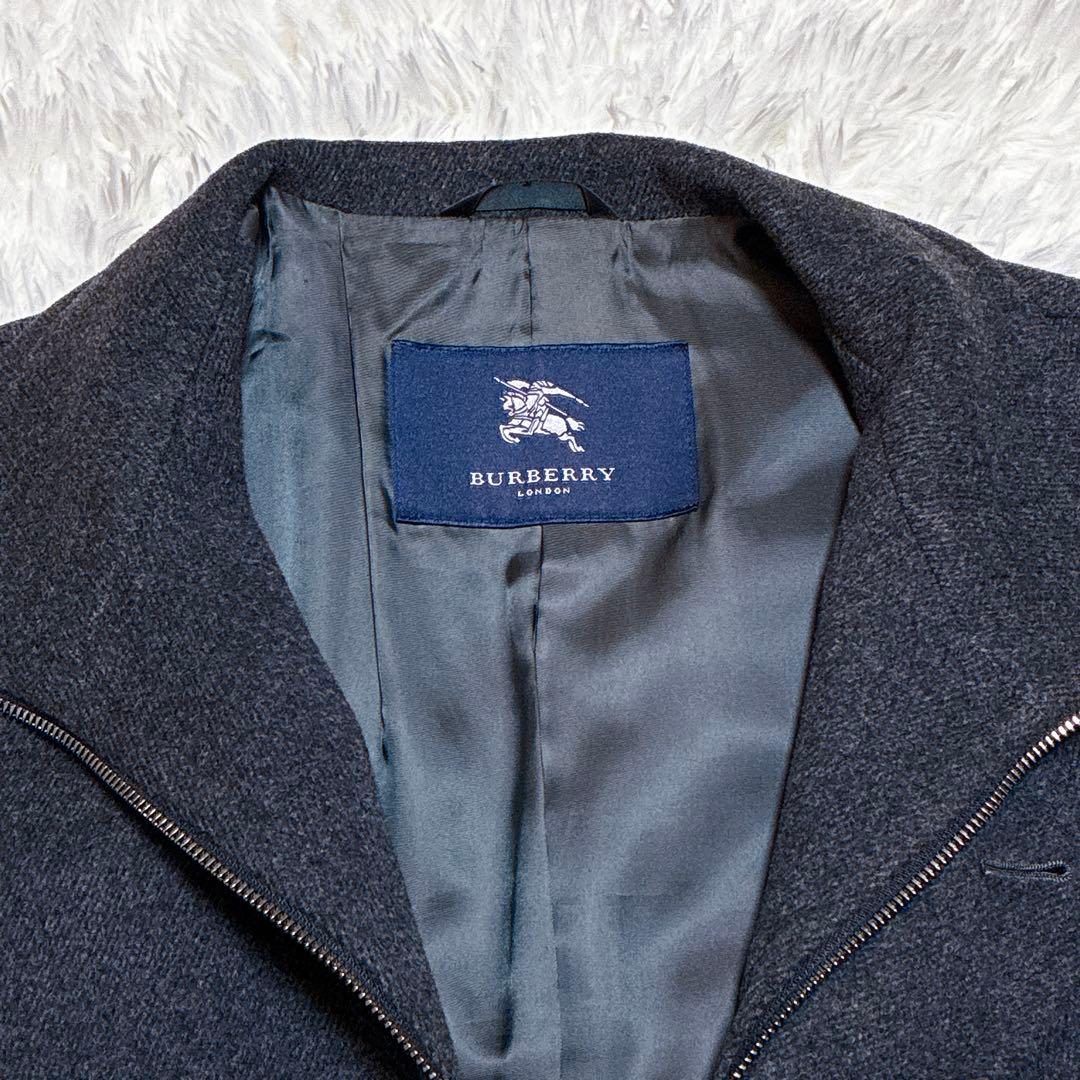 極美品 バーバリーロンドン ウールコート アンゴラ混 Mサイズ メンズ　ボタン