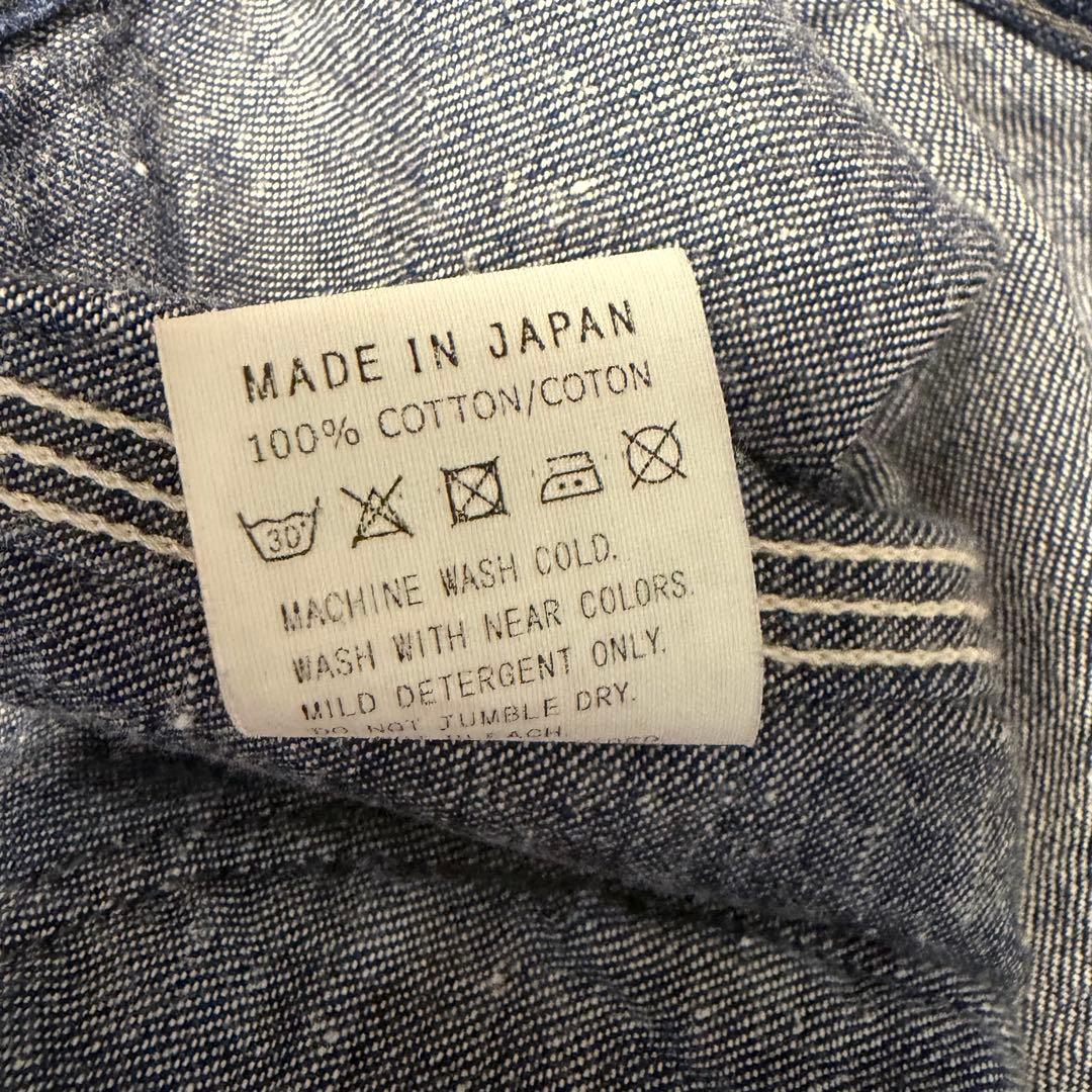 orSlow ノーカラーカバーオール インディゴジャケット