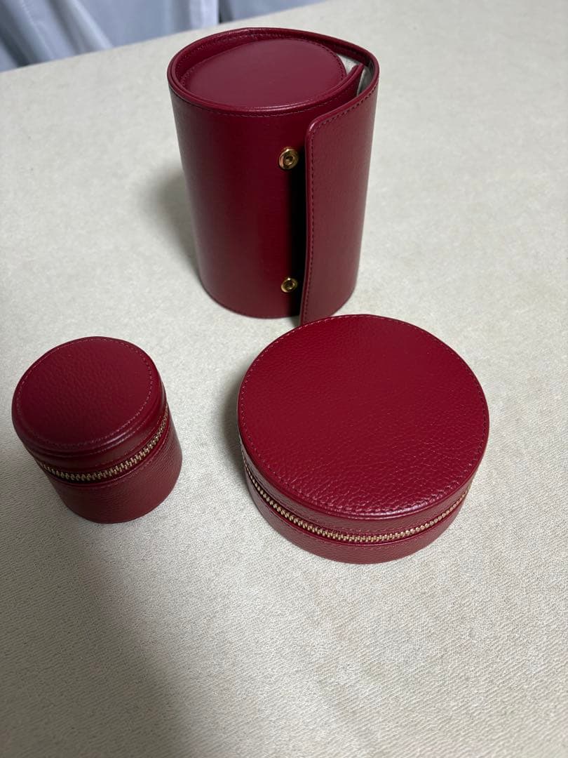 【非売品】Cartier ウォッチケース、リングケース 3点セット 赤