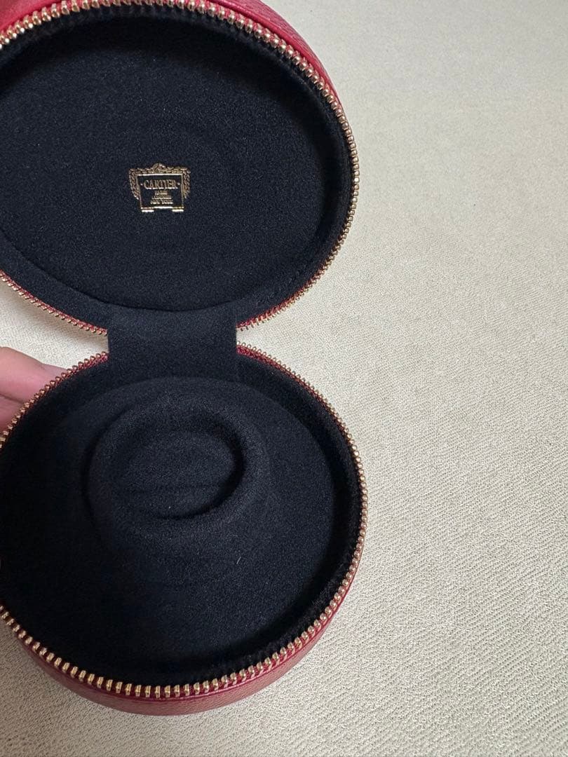 【非売品】Cartier ウォッチケース、リングケース 3点セット 赤