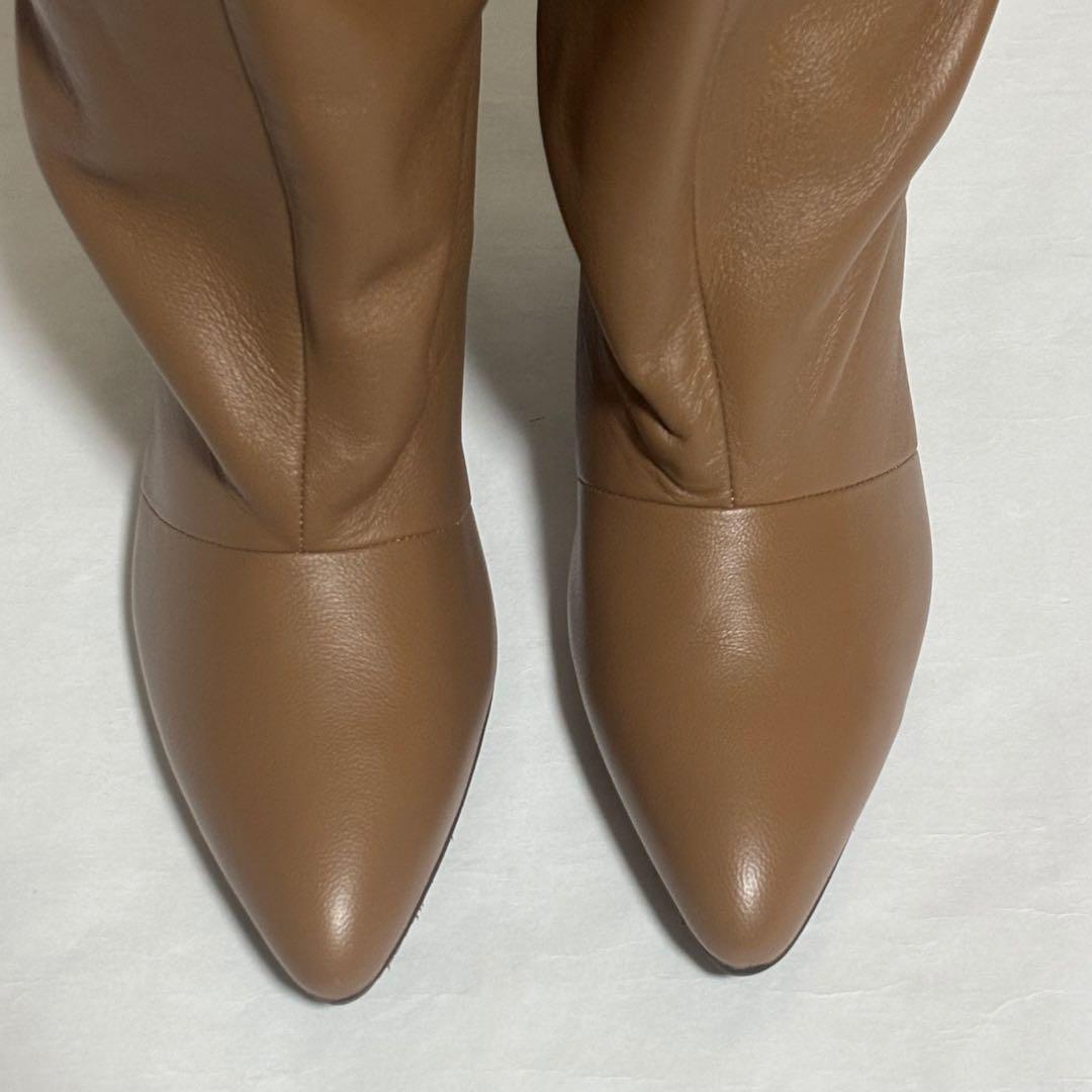 ほぼ未使用 ！SLOBE IENA スローブイエナ　本革　ロングブーツ　ブラウン