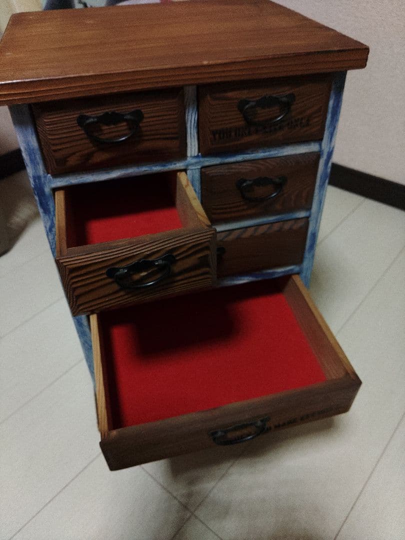 昭和レトロ 小引き出し 小物入れ アンティーク 時代家具 ディスプレイ　虎