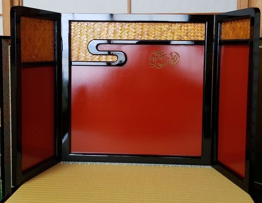 五月人形　台と屏風　コンパクトタイプ