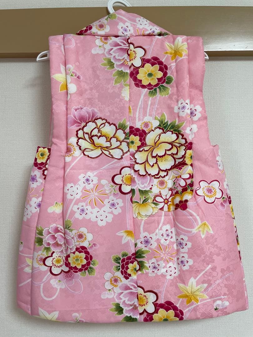 【正絹】着物セット 七五三 お宮参 被布コート 下駄 着物 女の子 産着