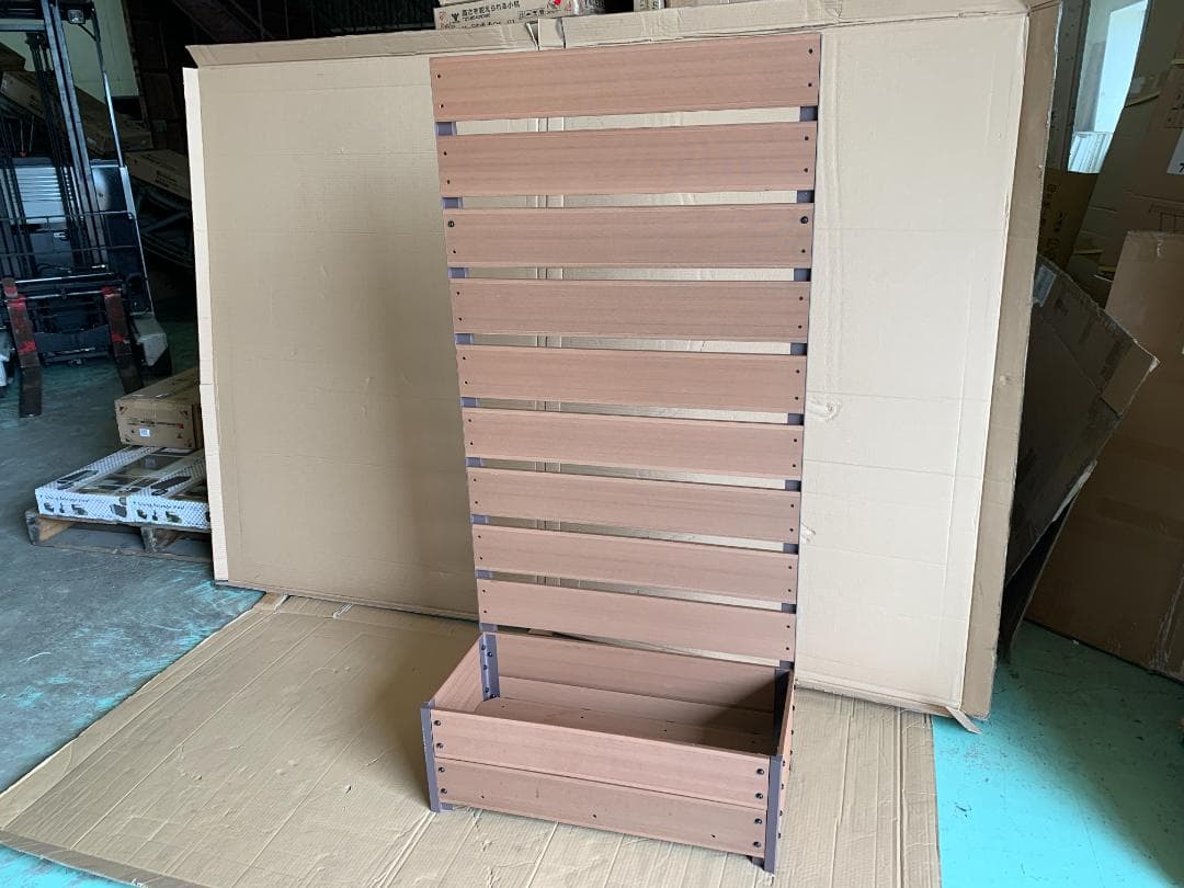 フェンス人工木 プランター付き 幅72 cm) YPF-1570(NA)　3台