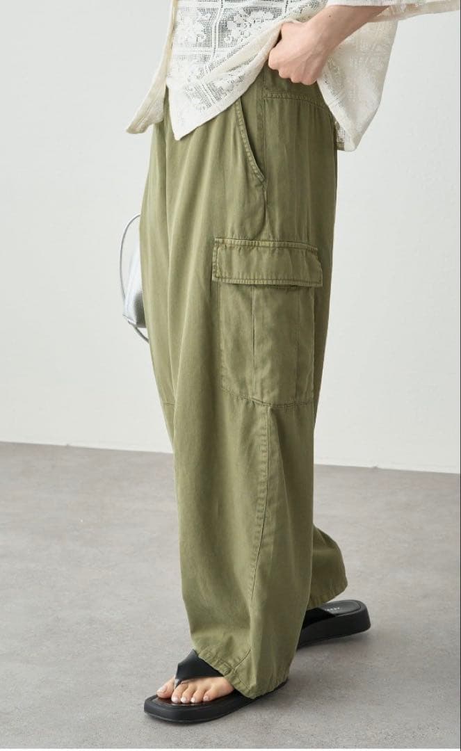 PUAL CE CIN カーブシルエットカーゴパンツ