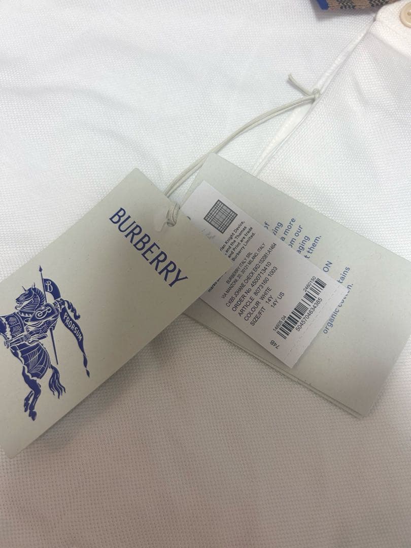 【タグ付き】BURBERRY KIDS ポロシャツ 14Y