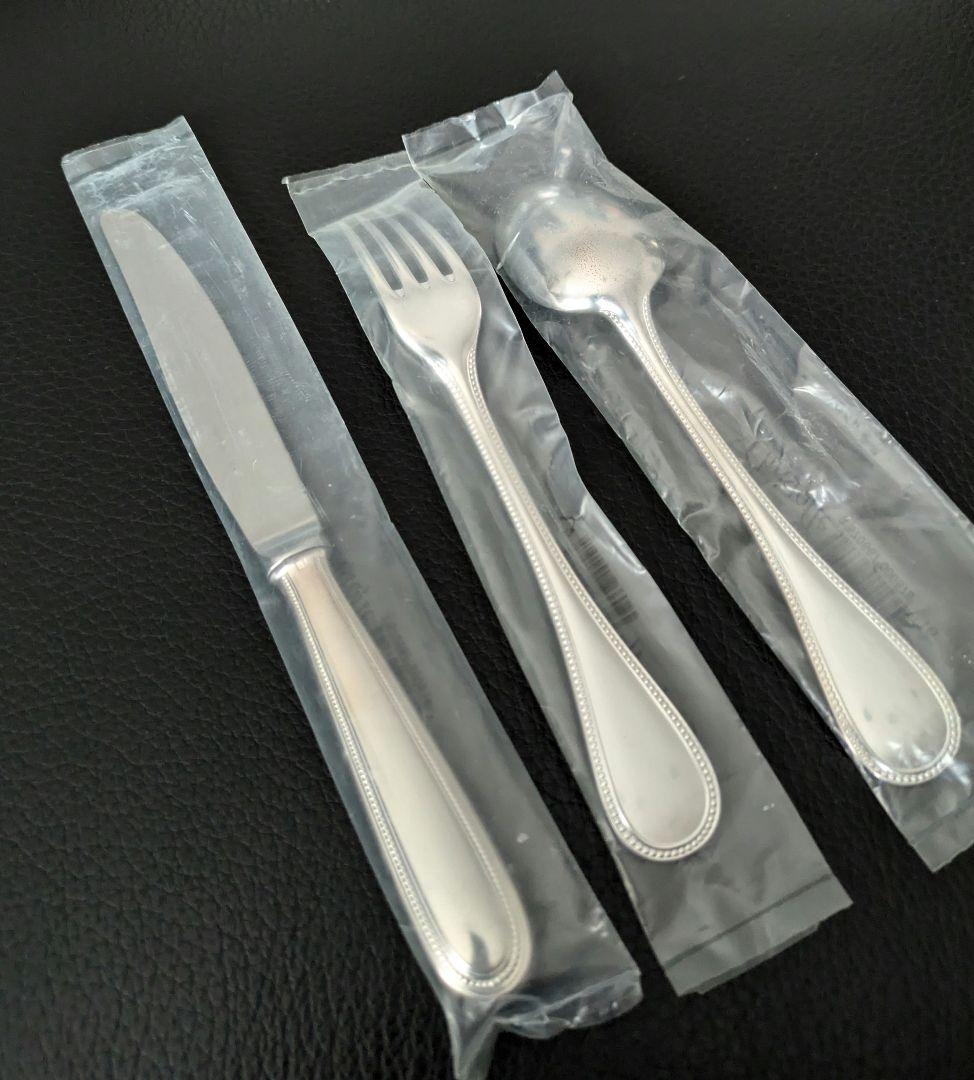 【新品、未開封】Christofle パールテーブルサイズ3点セット