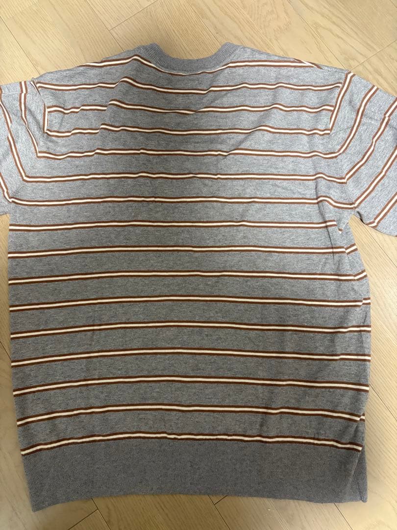 美品 ACY BORDER KNIT GRAY MIN NANO