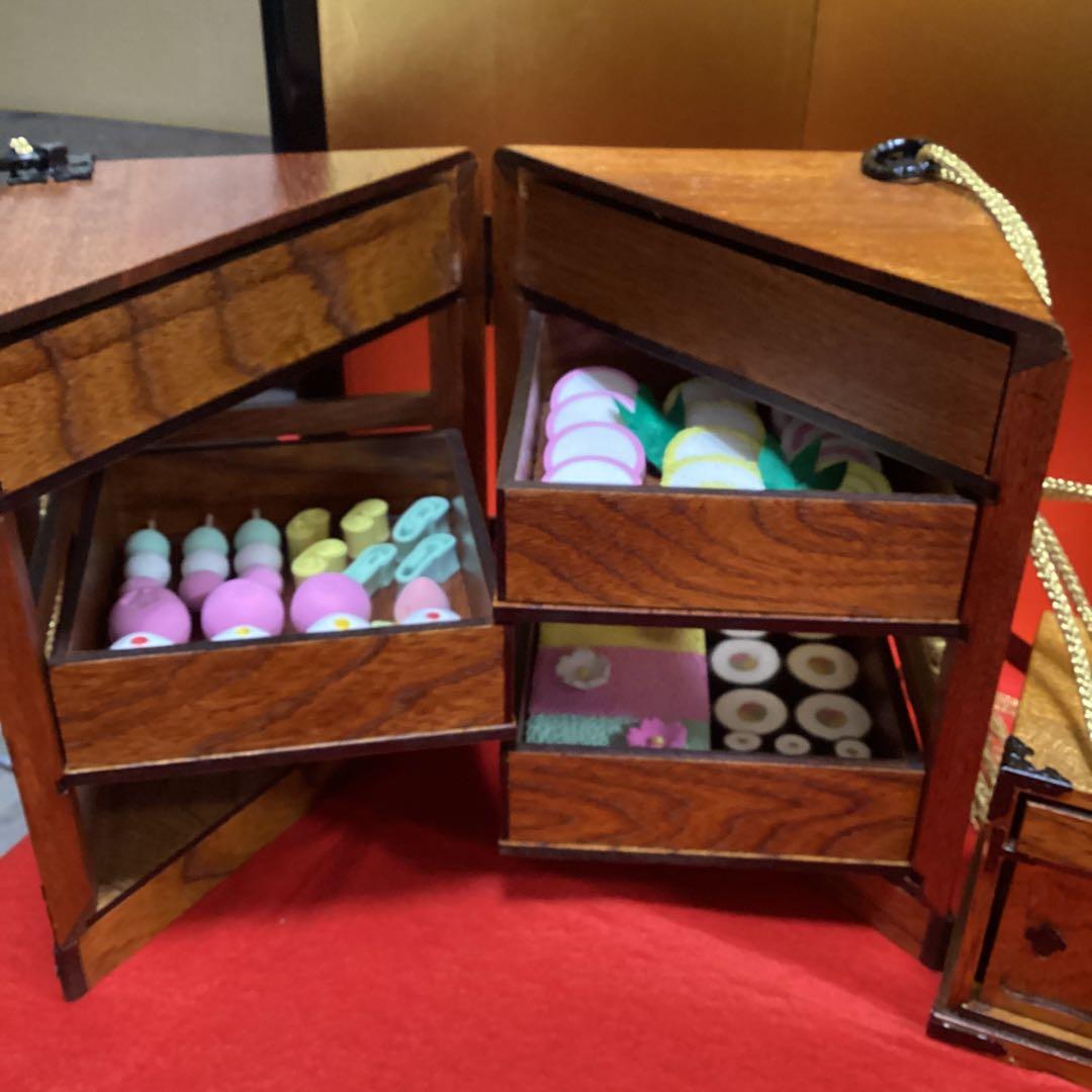 【雛蔵】雛道具　欅塗り　よく出来ています