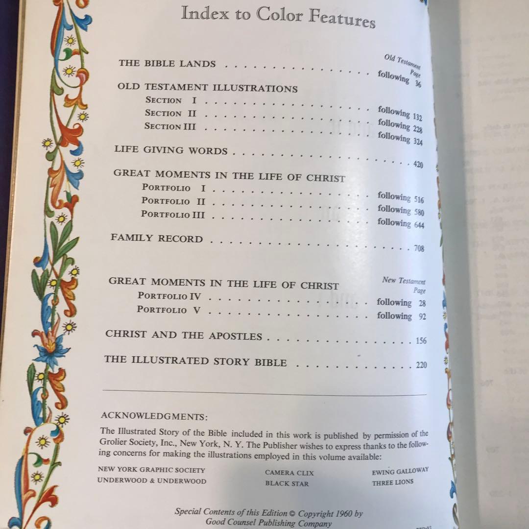 ビンテージ　HOLY BIBLE 聖書　2冊セット