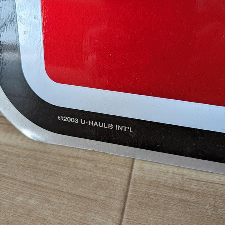 【当時モノ】U-HAUL ディスプレイ 大型看板 サイン 取付金具付き