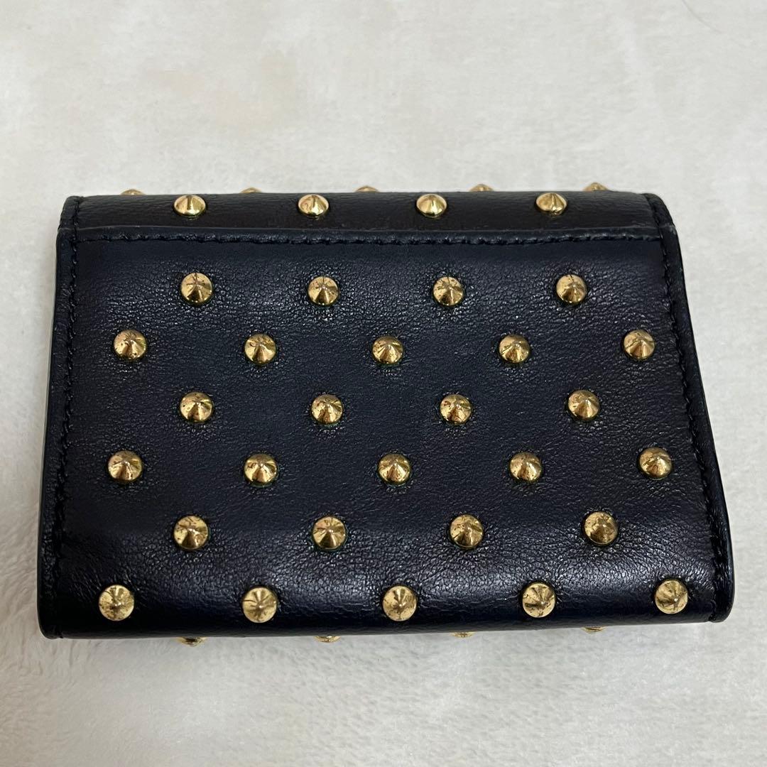 アレキサンダーマックイーン カードケース　スカル　スタッズ　名刺入れ