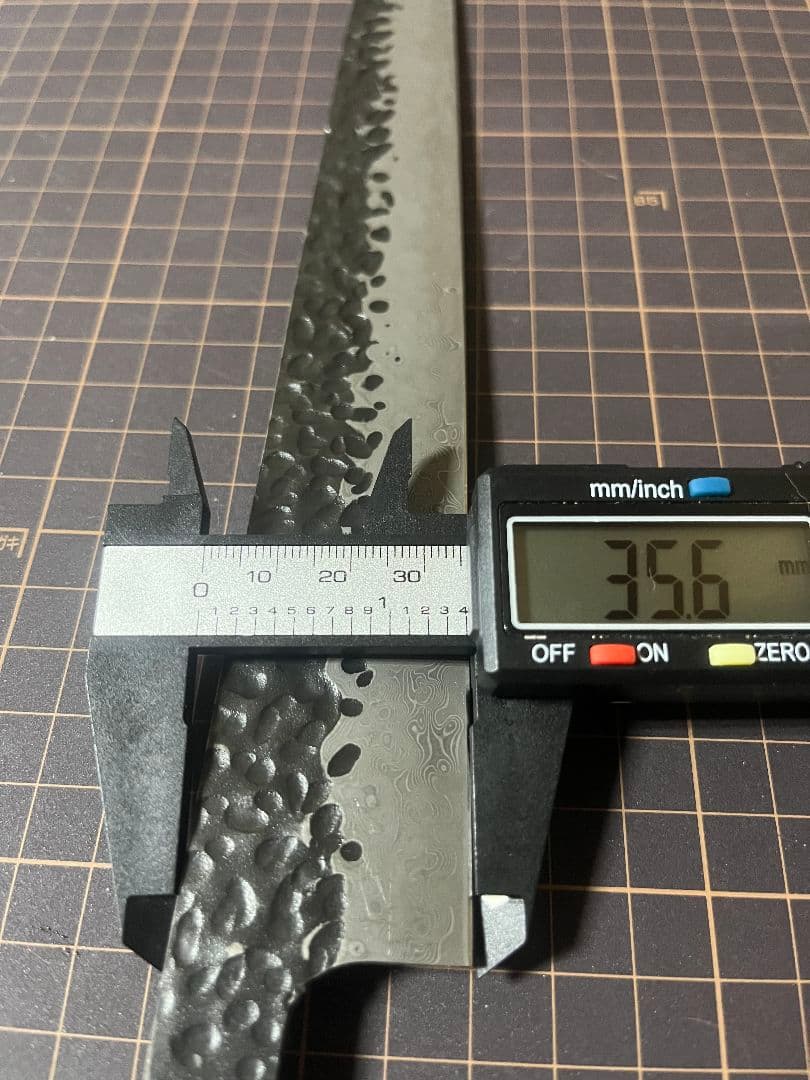 Ｖ金10号 刺身包丁 黒打鍛造 ダマスカス V10 八角柄 先丸柳刃 包丁