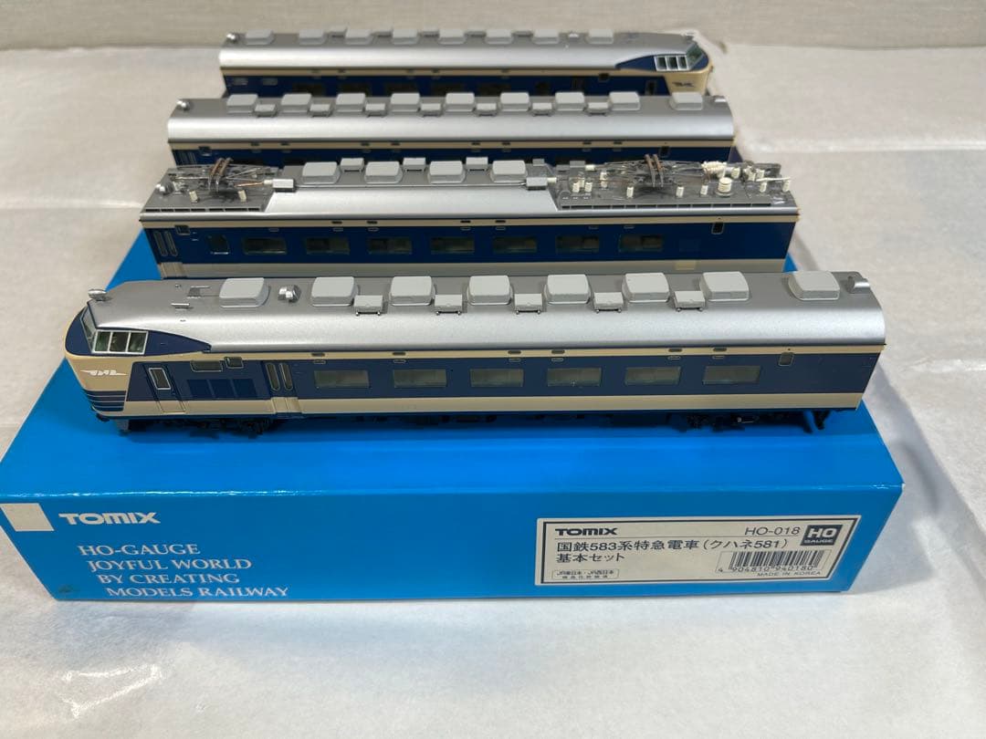 HOゲージ　HO-018国鉄583系特急電車（クハネ581）基本セット
