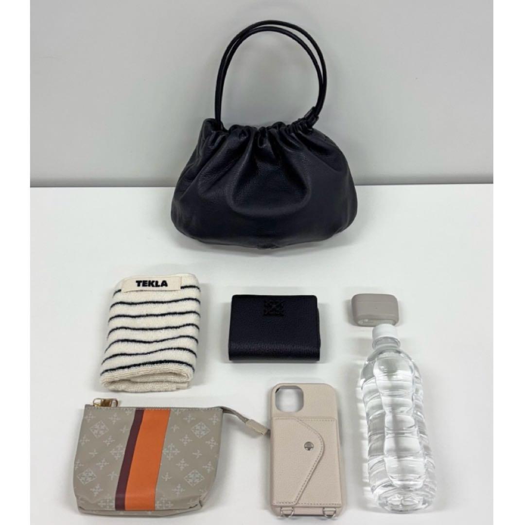 【ほぼ未使用】完売品 russet ラシット 4wayレザー巾着ショルダーバッグ