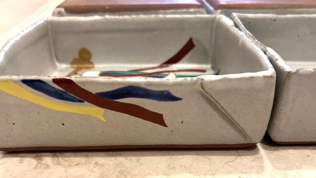 鯉のぼりデザイン陶器深皿4枚セット