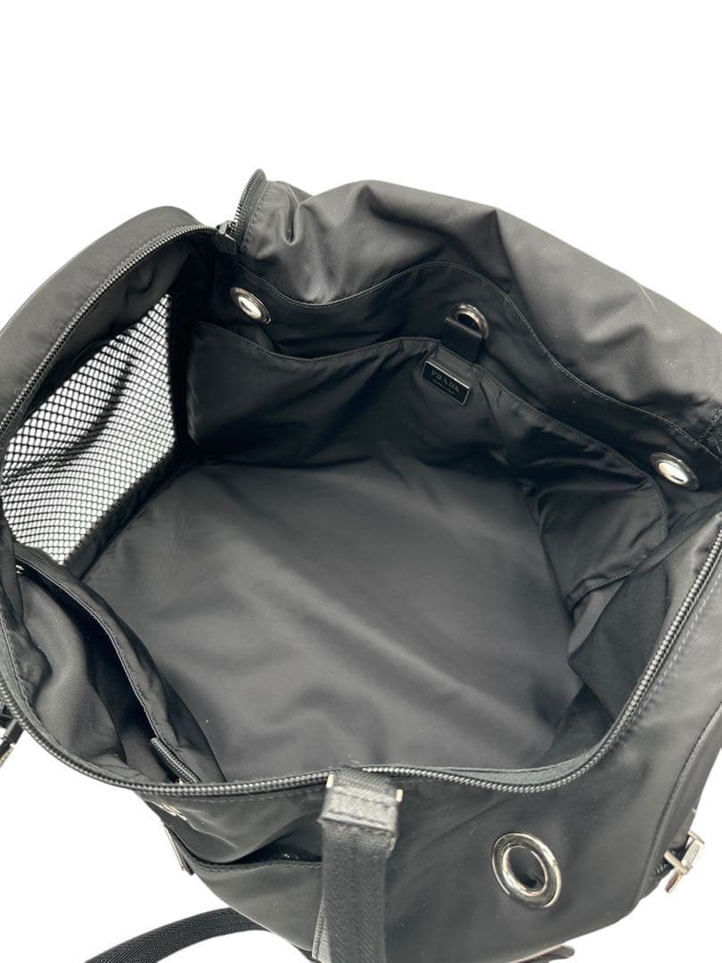 【現行】PRADA プラダ　Re-Nylon xサフィアーノレザー ペットバッグ