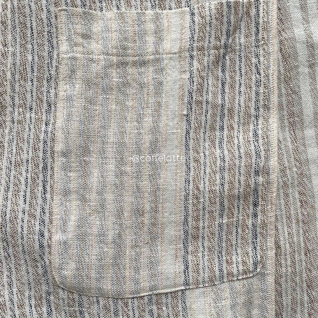 Vlas Blomme ヴラスブラム リネンストライプエプロン TOUJOURS