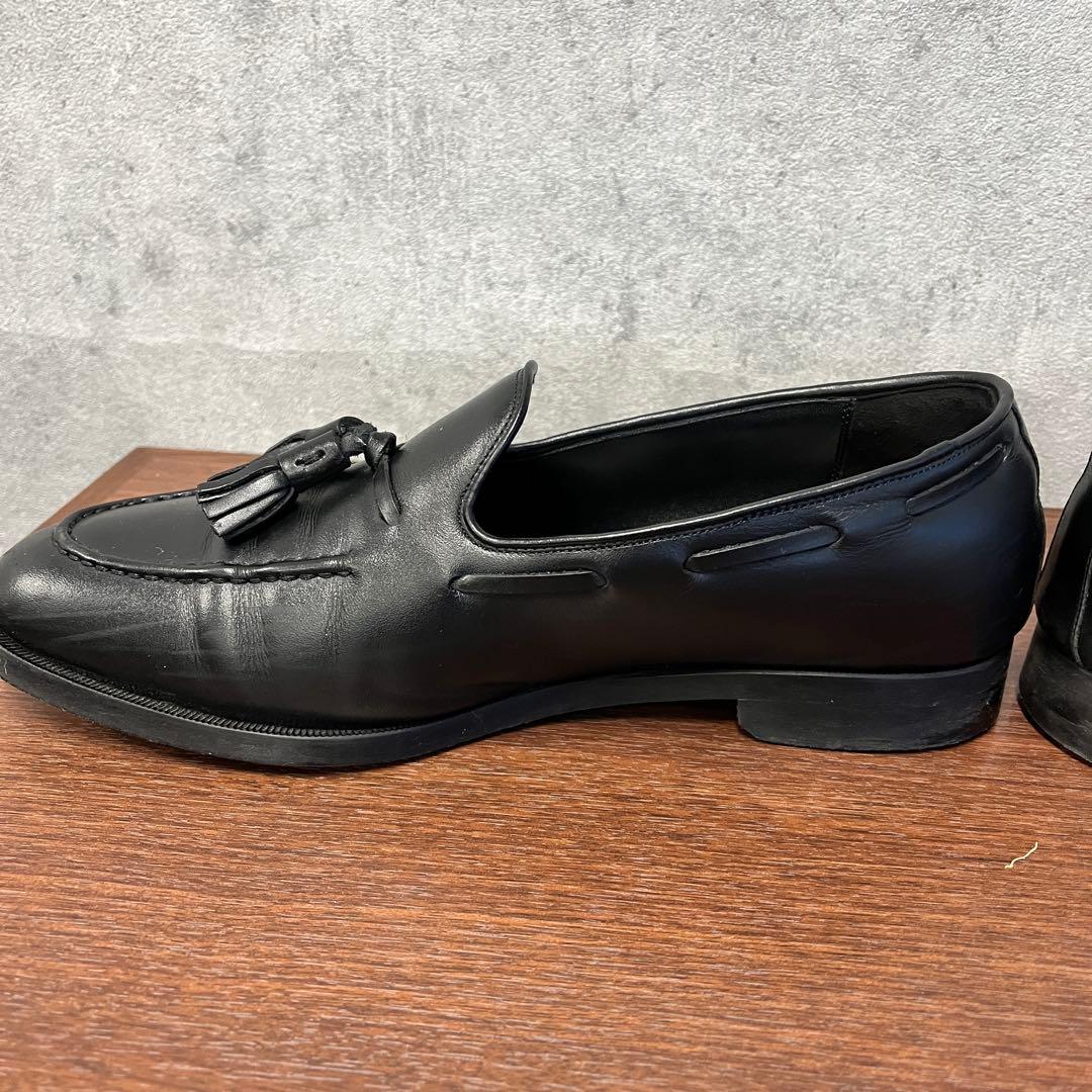 ユナイテッドアローズ　27.5 黒レザータッセルローファー