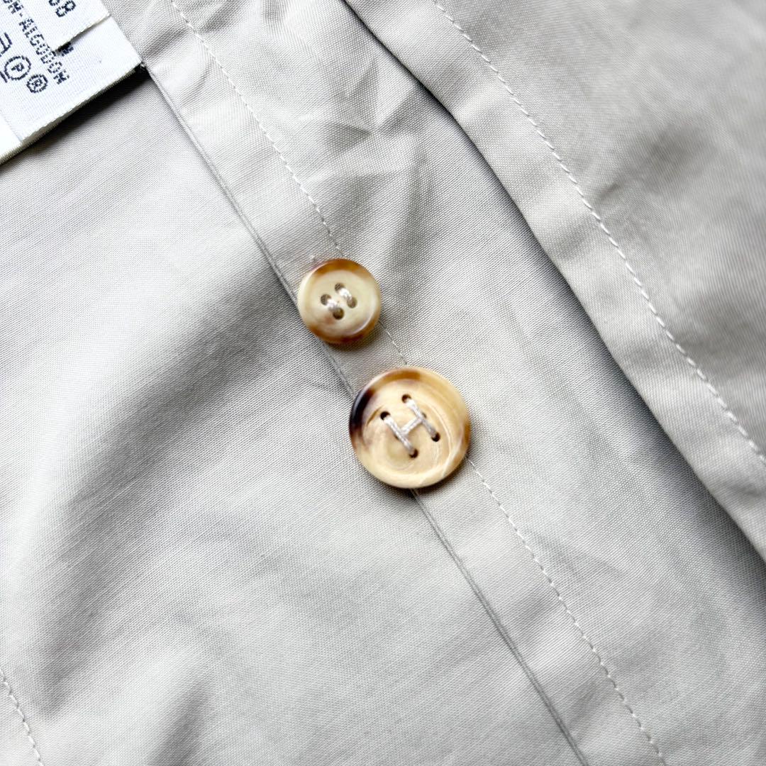 エルメス マルジェラ期 コットンサファリジャケット ベルト 長袖 H刺繍ボタン