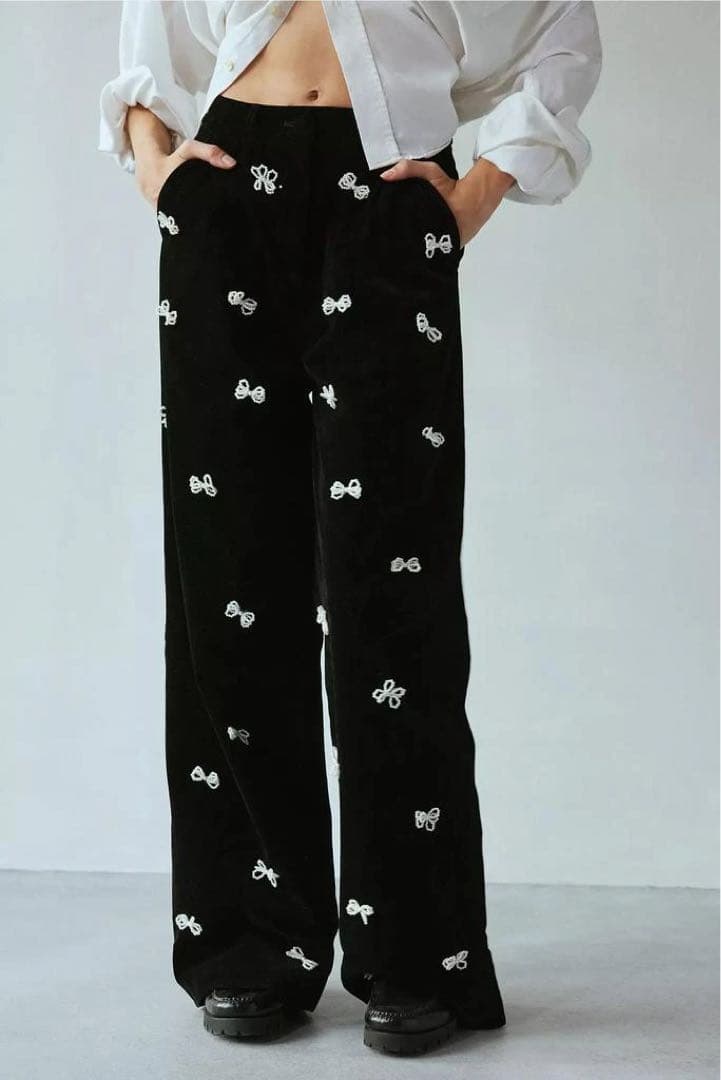 パンツ DREAM Sister Jane velvet pants S BLACK