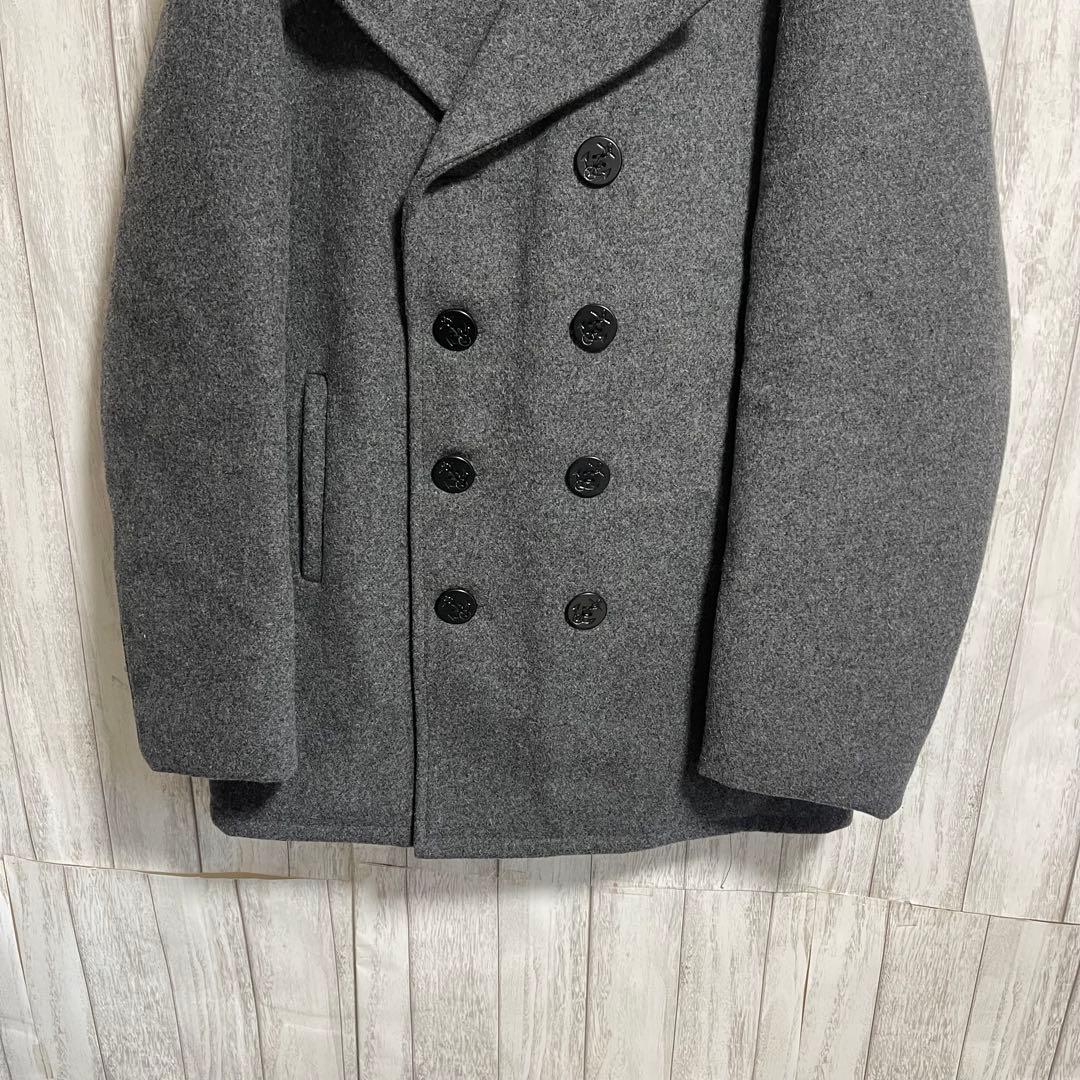 ホワイトラビット☆ Schott ピーコート グレー キルティング