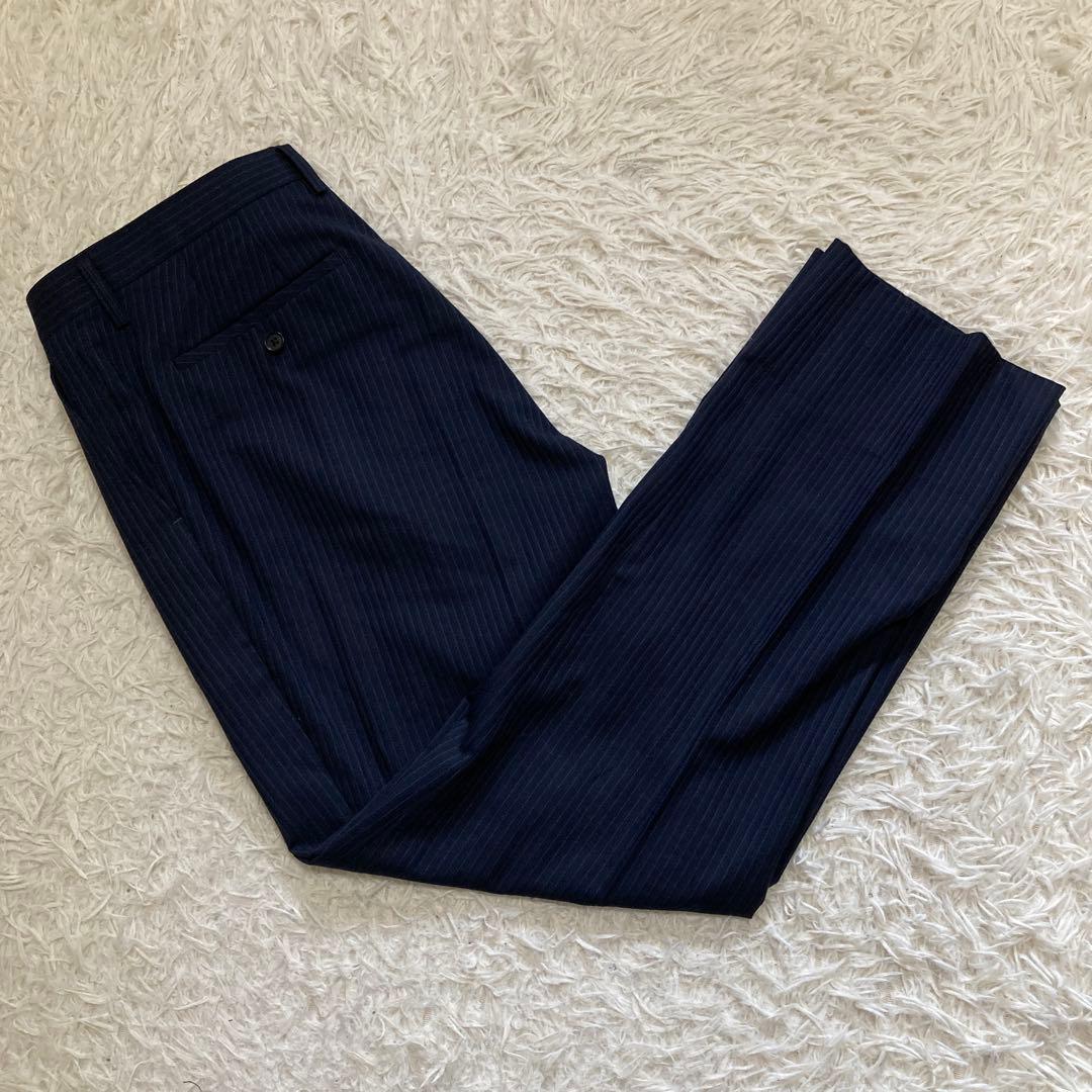 オリヒカ スーツ セットアップ 3ピース 2XL ネイビー ストレッチ