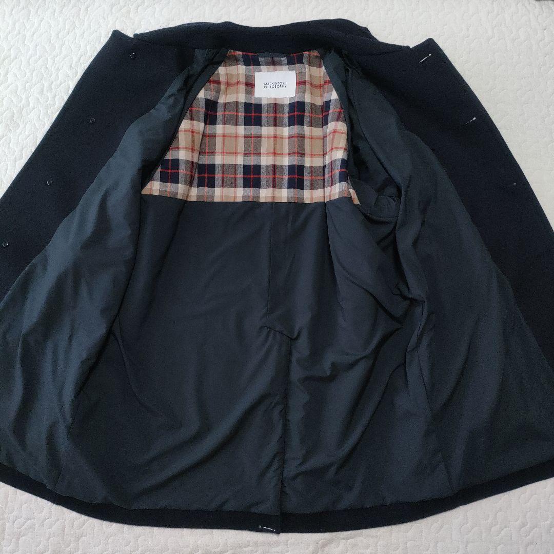 美品✨マッキントッシュフィロソフィー　カシミヤタッチメルトンオーバーコート
