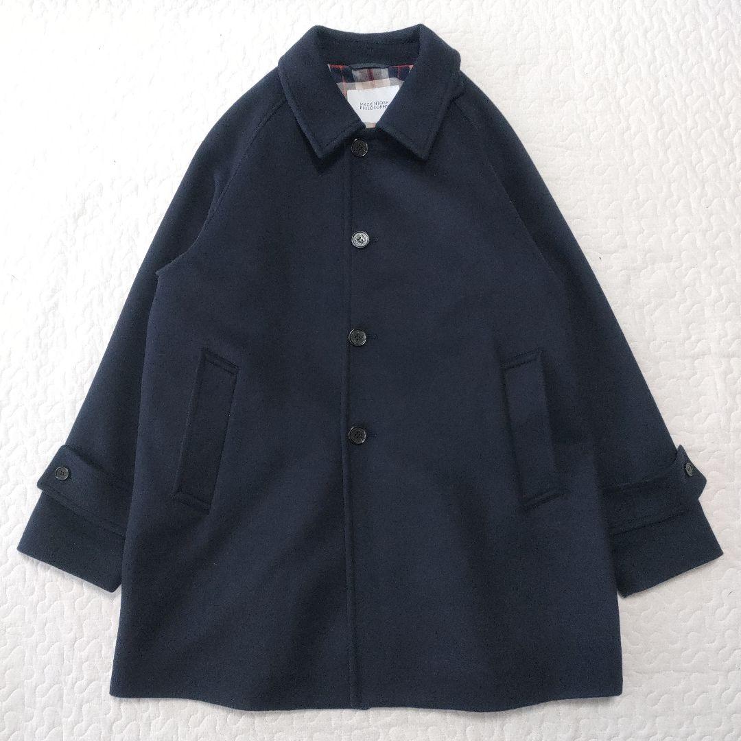 美品✨マッキントッシュフィロソフィー　カシミヤタッチメルトンオーバーコート
