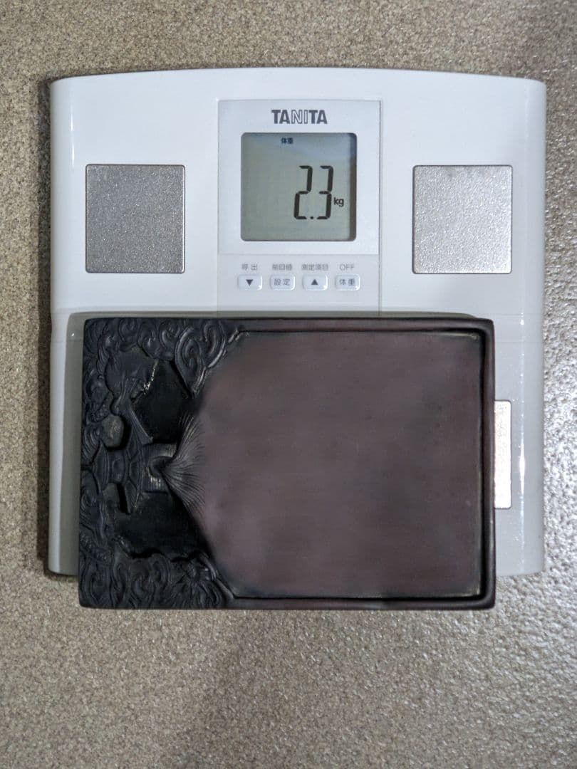 ♦中国古玩 楼閣 龍 漢詩刻紋入 老硯 古硯 古玩 文房四宝 古美術品 骨董品