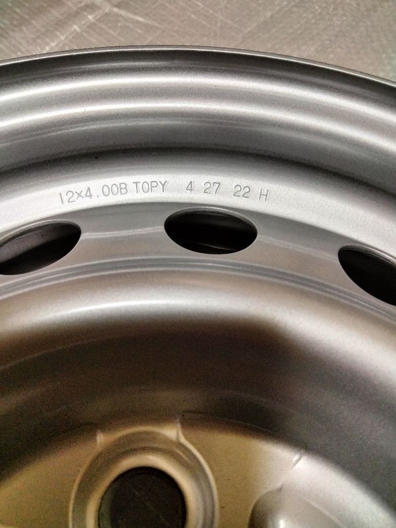 ダイハツ純正12インチ鉄チンホイール4本セット