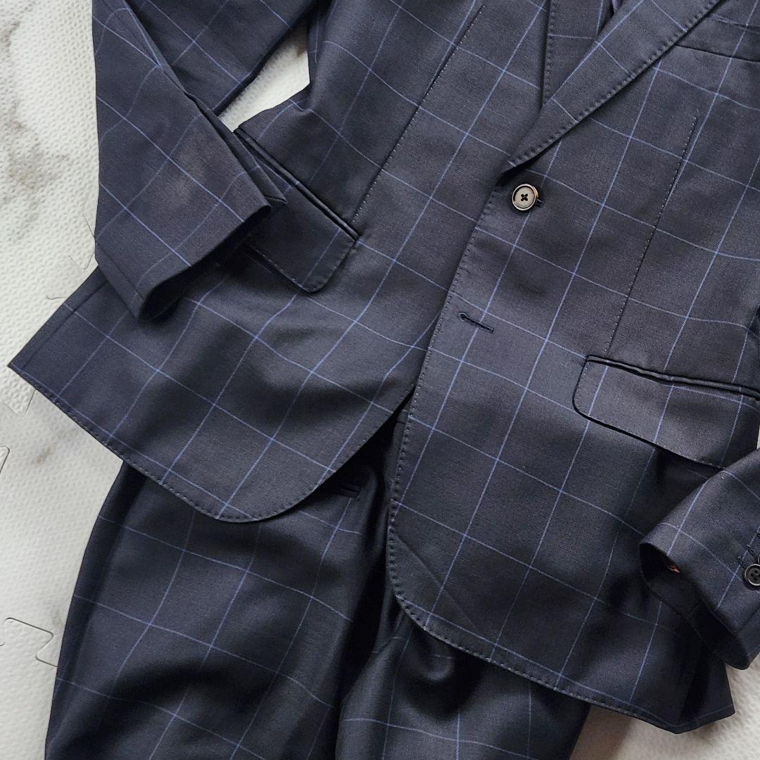 入手困難✨ポールスミス 現行タグ 最高級 ドーメル生地 花柄 チェック