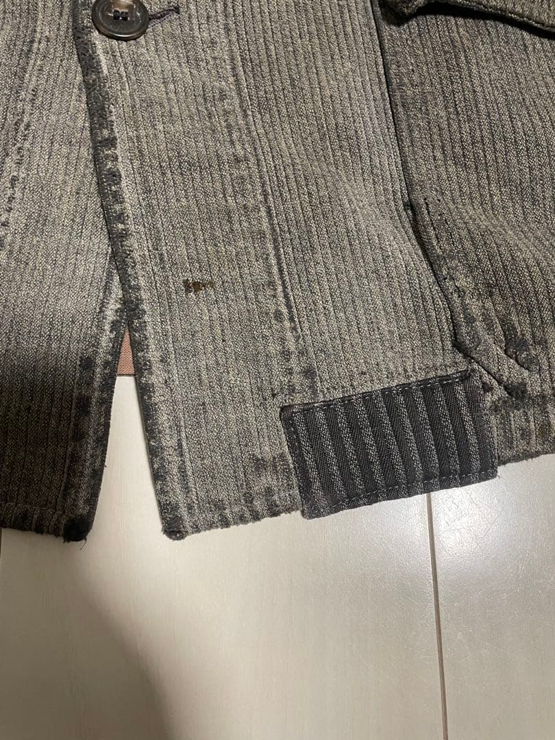 40s コットンピケ　ハンティングジャケット　フレンチヴィンテージ