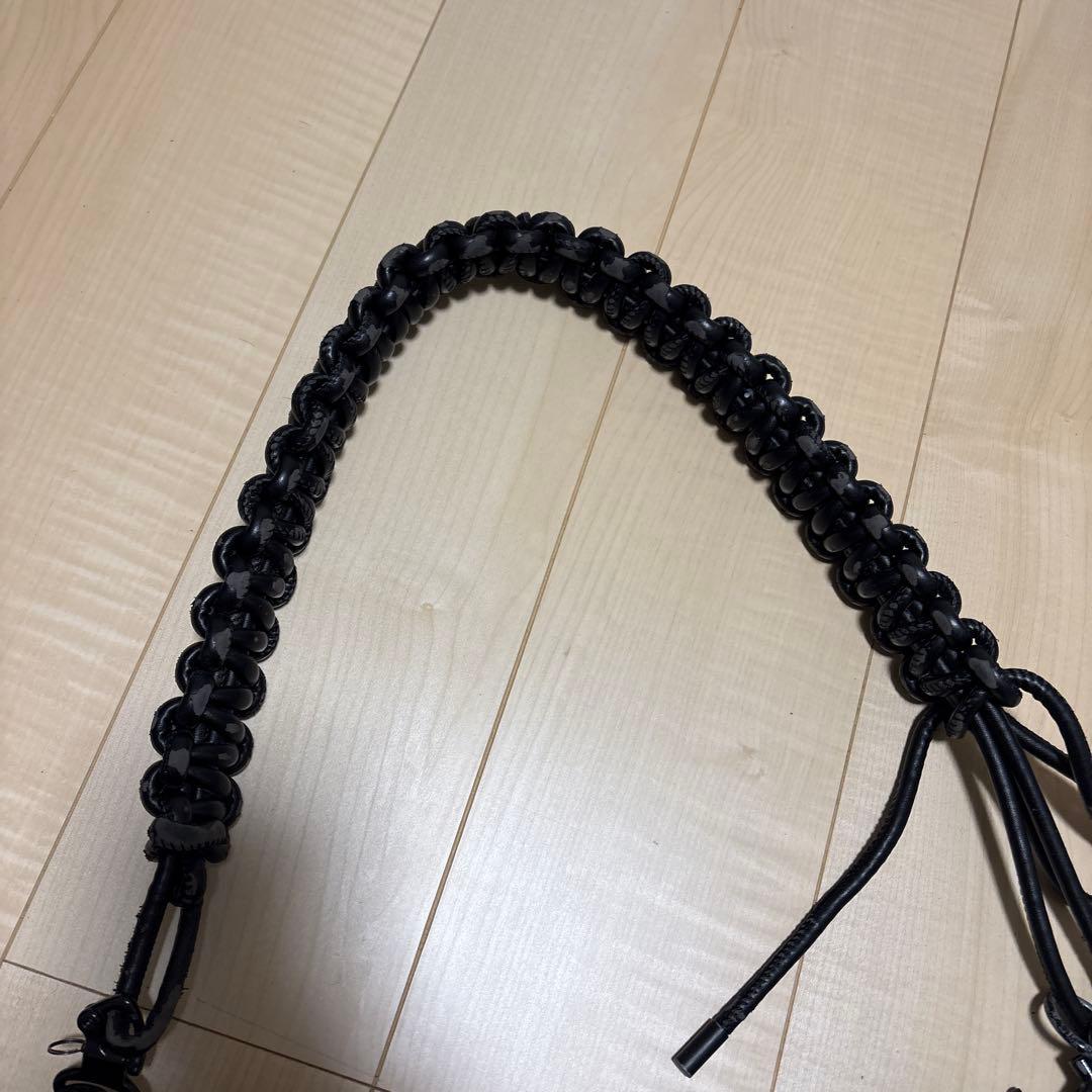 nutemperor ショルダーバック ブラックレザーショルダーバッグ